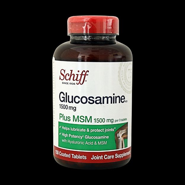 قرص گلوکزامین پلاس ام اس ام شف ۱۵۰ عددی - Schiff Glucosamine Plus MSM 150 Tabs