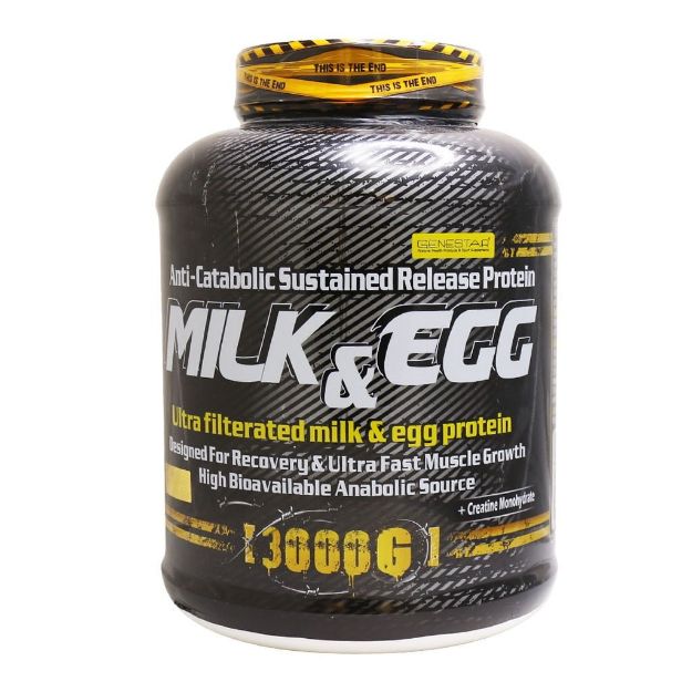 پودر میلک اند اگ ژن استار 3 کیلو گرم - Genestar Milk & Egg Protein 3 Kg