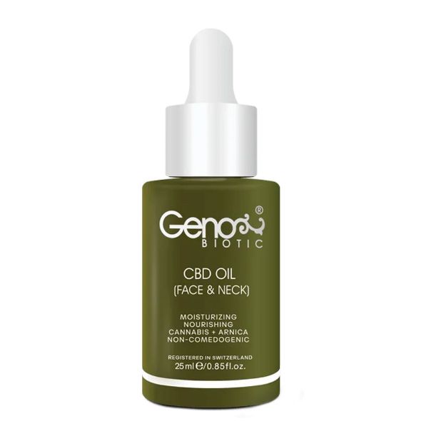 روغن رطوبت رسان صورت و گردن ژنوبایوتیک 25 میلی لیتر - Geno Biotic Moisturizing Oil For Face And Neck Serum 25 ml