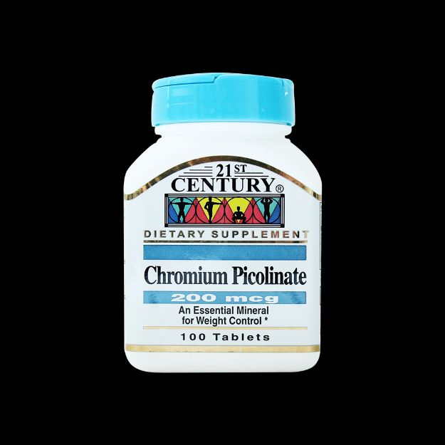 قرص کرومیوم پیکولینات ۲۱ سنتری ۱۰۰ عددی - 21st Century Chromium Picolinate 100 Tabs