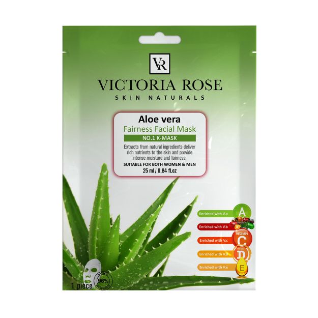 ماسک ورقه ای صورت آلوئه ورا ویکتوریا رز 25 گرم - Victoria Rose Aloevera Face Sheet Mask 25 g