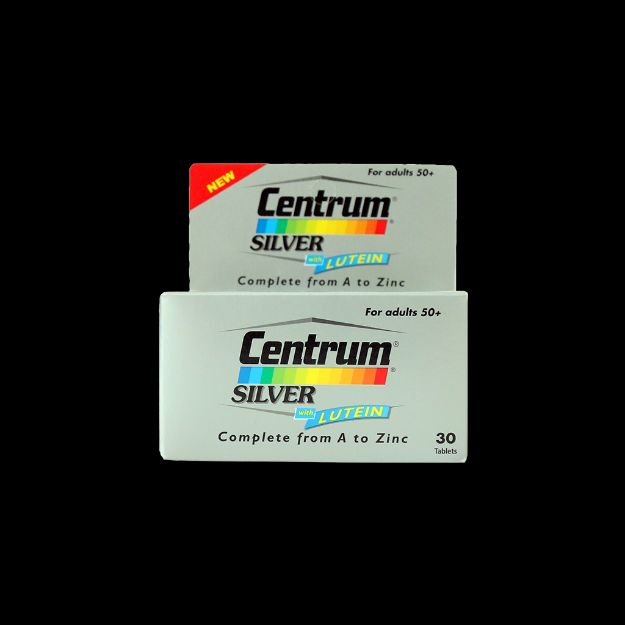 قرص سنتروم سیلور همراه با لوتئین فایزر ۳۰ عددی - Pfizer Centrum silver with lutein 30 tablets