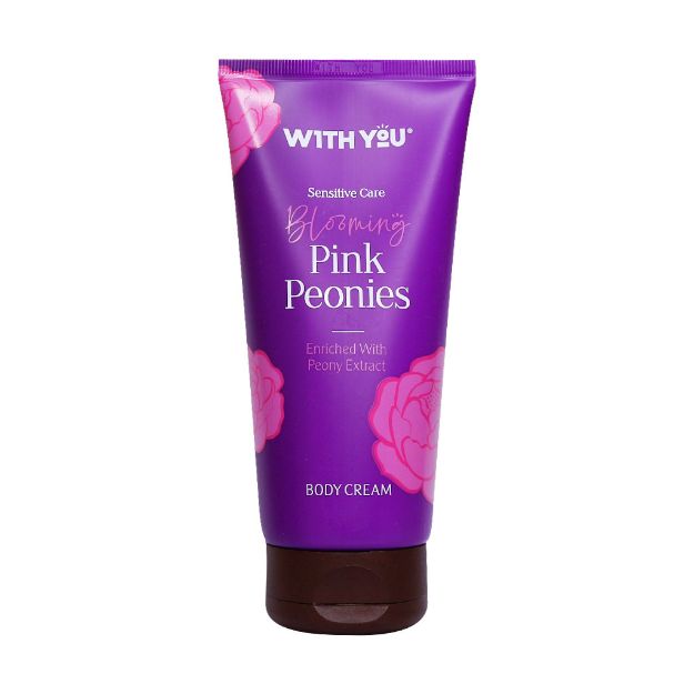 کرم مرطوب کننده بدن ویت یو حاوی عصاره گل پیونی 200 میلی لیتر - With You Blooming Pink Peonies Hand Cream 200 ml