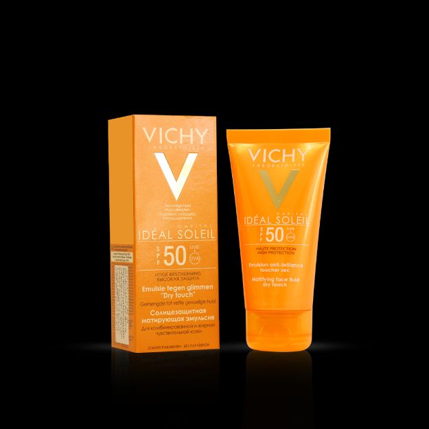 بی بی کرم ویشی مدل dry touch با ⁺SPF50 مناسب پوست‌ های چرب و مختلط ۵۰ میلی‌ لیتر - Vichy BB Dry Touch SPF50⁺ Fluid For Combination & Oily Skins 50 ml