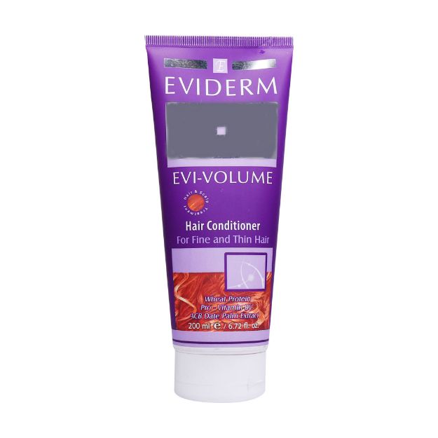 نرم کننده اوی ولوم اویدرم مناسب موهای نازک و کم حجم 200 میلی لیتر - Eviderm Evi Voloum Hair Conditioner 200ml