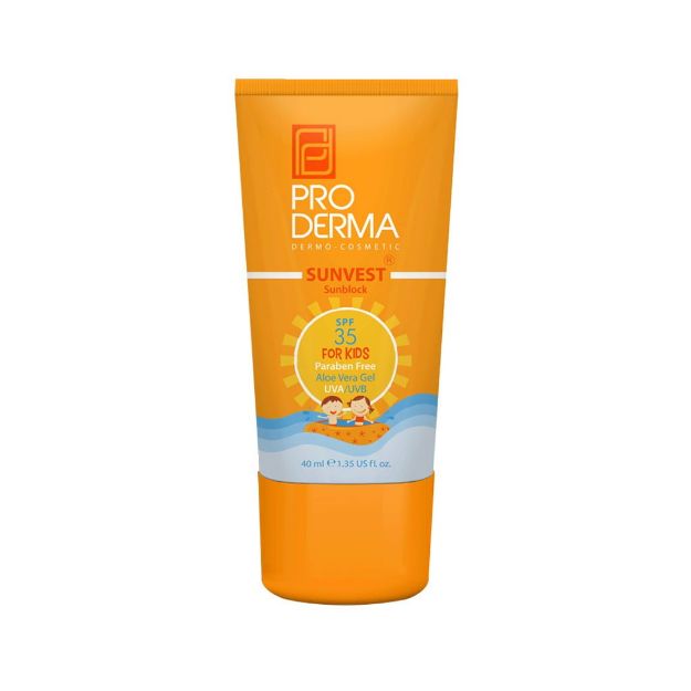 کرم ضد آفتاب کودکان SPF35 پرودرما 40 میلی لیتر - Proderma Sunvest Sunblock SPF35 for Kids 40 ml