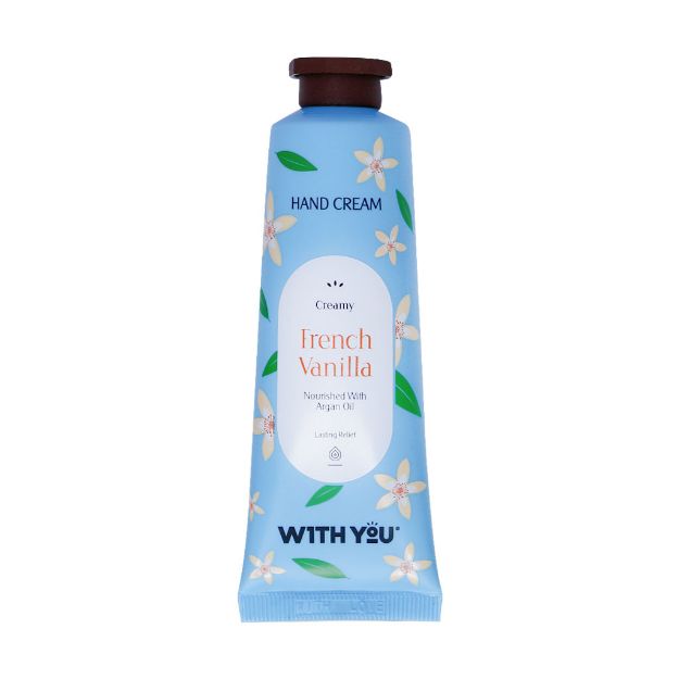 کرم مرطوب کننده دست ویت یو حاوی عصاره وانیل و روغن آرگان 50 میلی لیتر - With You French Vanilla And Argan Oil Hand Cream 50 ml