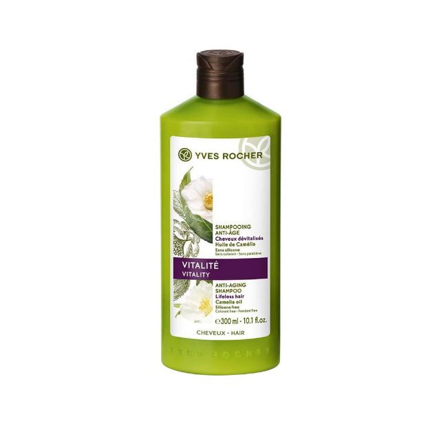 شامپو احیاء کننده ویتالیتی ایوروشه 300 میلی لیتر - Yves Rocher Vitality Anti-Aging Shampoo for Lifeless Hair 300 ml