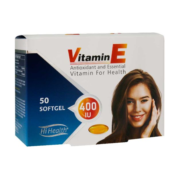 سافت ژل ویتامین E 400 واحد های هلث 50 عدد - Hi Health Vitamin E 400 IU 50 Softgels