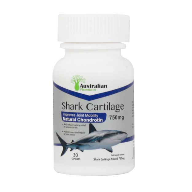 کپسول شارک کارتیلیج 750 میلی گرم استرالین فارما 30 عدد - Australian Pharma Shark Cartilage 750 mg 30 Capsules