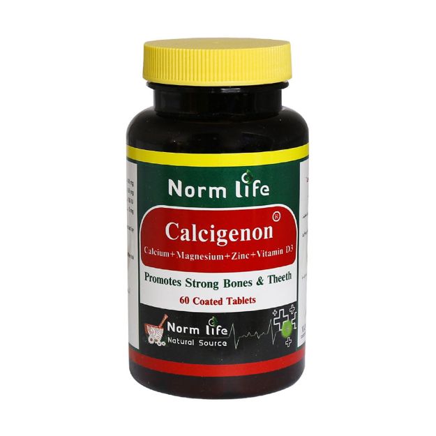 قرص روکش دار کلسی ژنون نورم لایف 60 عدد - norm life calcigenon 60 tablets