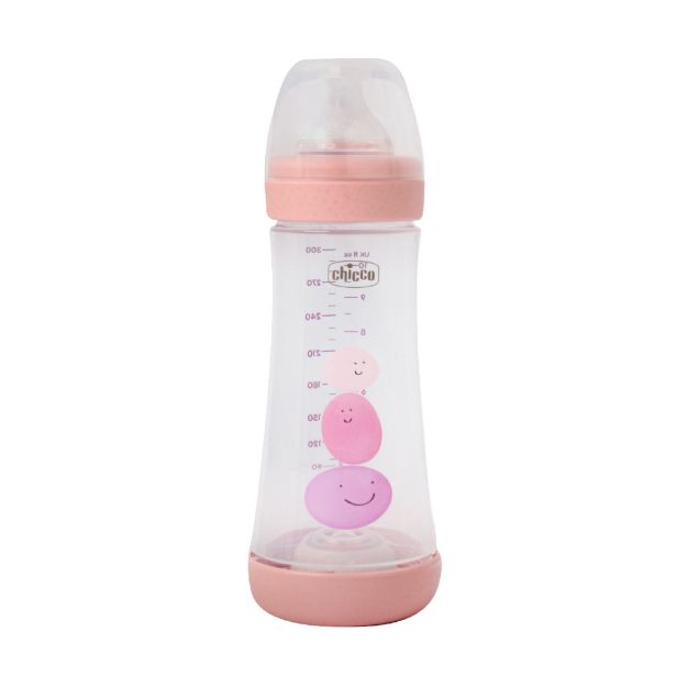 شیشه شیر ضد نفخ پرفکت 5 چیکو مناسب نوزادان بالای 4 ماه 300 میلی لیتر - Chicco Perfect 5 Breast Feeding Bottles For Babies Up 4 Months 300 Ml