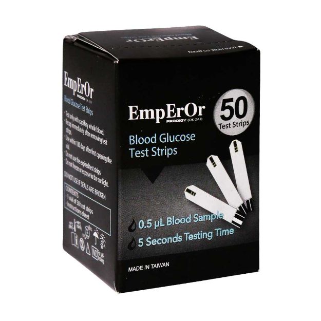 نوار تست قند خون امپرور 50 عدد - Emperor Blood Glucose 50 Test Strip