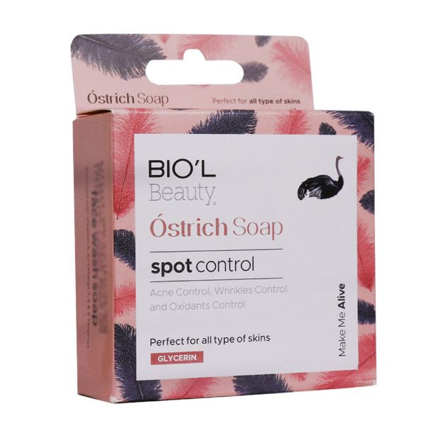 صابون پاک کننده آرایش صورت بیول حاوی روغن شترمرغ 100 گرم - Biol Ostrich Soap 100 g