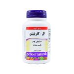 کپسول ال کارنیتین ۵۰۰ میلی گرم وبر نچرالز ۶۰ عدد - Webber Naturals L Carnitine 500 mg 60 Tabs