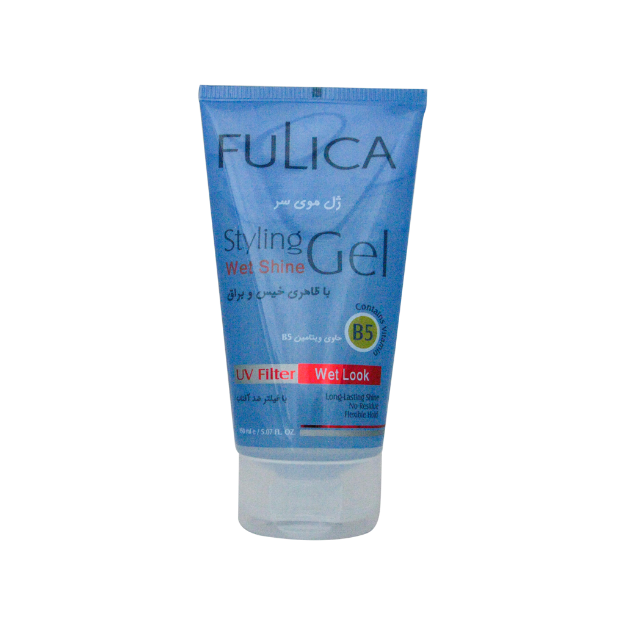 ژل حالت دهنده خیس فولیکا مناسب انواع مو ۱۵۰ میلی لیتر - Fulica Styling Wet Shine Gel 150ml