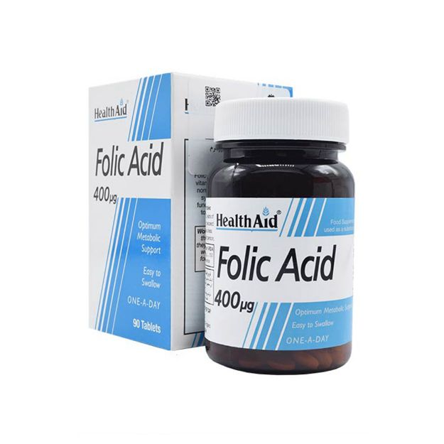 قرص فولیک اسید ۴۰۰ میکروگرم هلث اید ۹۰ عدد - Health Aid Folic Acid 400 µg 90 Tabs