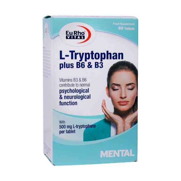 قرص ال تریپتوفان پلاس B6 و B3 یوروویتال 60 عدد - Eurhovital L Tryptophan Plus B6 And B3 60 Capsules