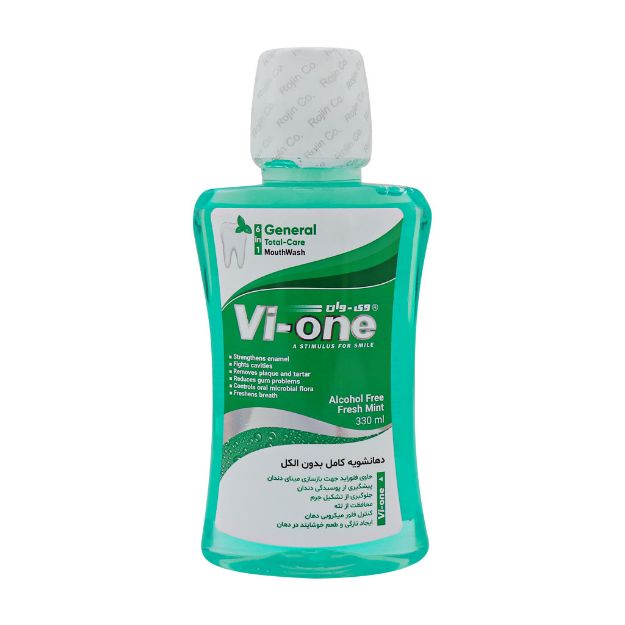 دهانشویه جنرال ۱×۶ وی وان حاوی عصاره نعناع تازه ۳۳۰ میلی لیتر - Vi-One General 6×1 Mouthwash Fresh Mint 330 ml