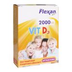 کپسول ویتامین D3 2000 واحد فیشر فلکسان 60 عدد - Fisher Flexan Vit D3 2000 IU 60 Caps