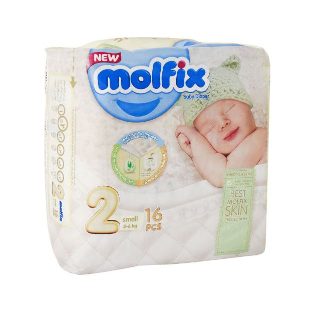 پوشک مولفیکس سایز ۲ مخصوص نوزادان 3 تا 6 کیلوگرم - Molfix Baby Diaper Number 2