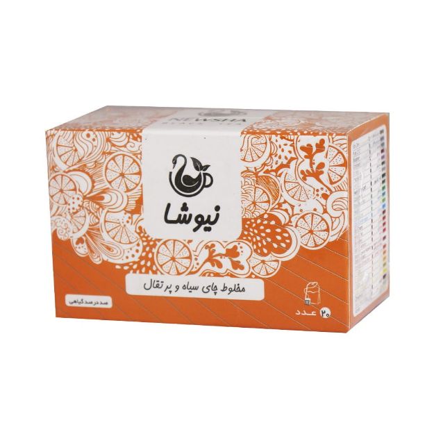 مخلوط چای سیاه و پرتقال نیوشا ۲۰ عددی - Newsha Orange and Black Tea 20 Teabag