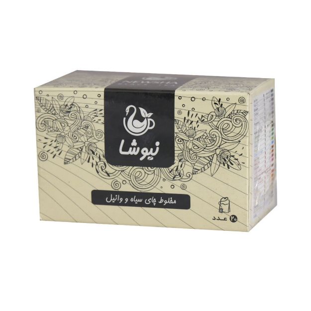 مخلوط چای سیاه و وانیل نیوشا ۲۰ عددی - Newsha Vanilla & Black Tea 20 Teabag