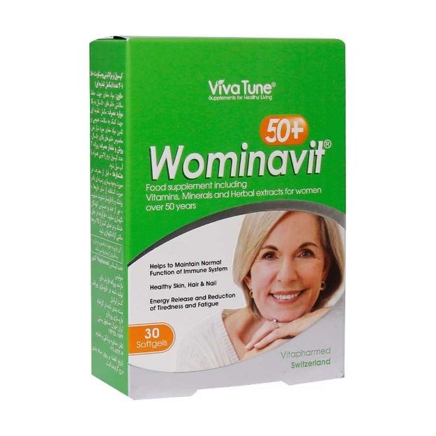 کپسول نرم ومیناویت بالای ۵۰ سال ویواتیون ۳۰ عددی - Viva Tune Wominavit 50+ 30 Softgels