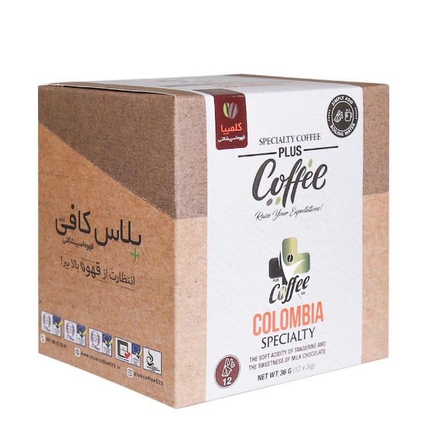 قهوه کلمبیا پلاس کافی 12 عدد - Plus Coffee Colombia Coffee 12 sachets