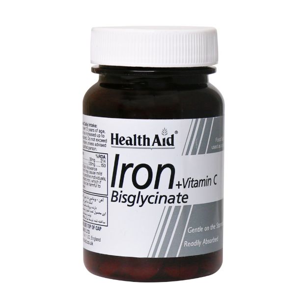 قرص آیرون بیس گلیسینات هلث اید ۳۰ عدد - Health Aid Iron Bisglycinate 30 Tabs