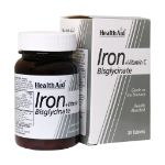 قرص آیرون بیس گلیسینات هلث اید ۳۰ عدد - Health Aid Iron Bisglycinate 30 Tabs