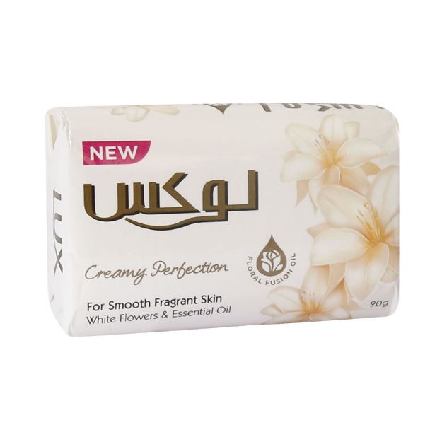 صابون لوکس حاوی عصاره گل های سفید مدل Creamy Perfection - Lux Creamy Perfection Extract white Flowers Soap