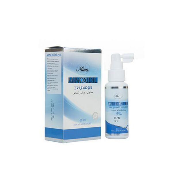 محلول محرک رشد مو ماینوکسیدیل 5 درصد مینا 60 میلی لیتر - Mina Minoxidil 5% 60 ml