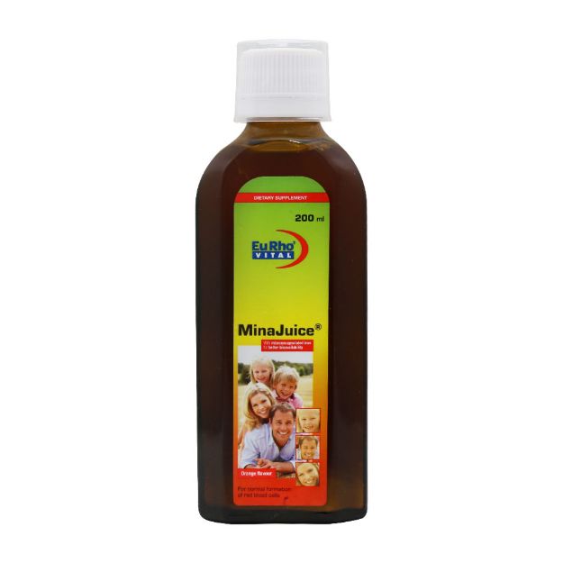 شربت مینا جویس یوروویتال ۲۰۰ میلی لیتر - EuRho Vital Mina Juice 200 ml