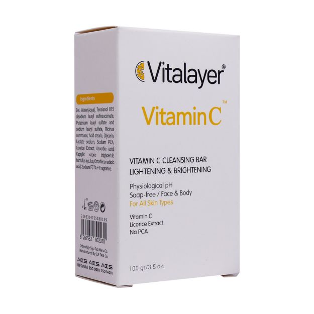 پن ویتامین C ویتالیر روشن کننده پوست 100 گرم - Vitalayer Skin Lightening Pain 100gr