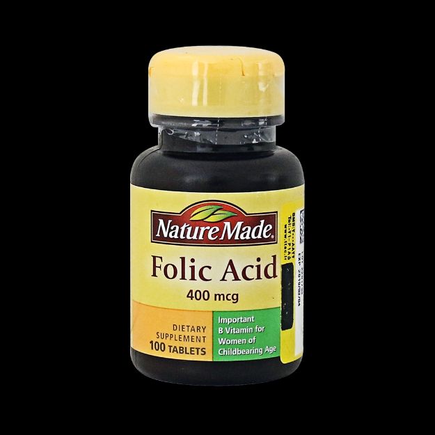 قرص اسید فولیک ۴۰۰ میکروگرم نیچرمید ۱۰۰ عدد - Nature Made Folic Acid 400 mcg 100 Tabs