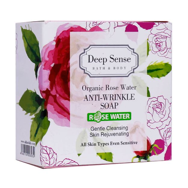 صابون گلاب مناسب پوست های دارای چروک دیپ سنس سی گل 75 گرم - Deep Sense seagul Organic Rose Water Anti Wrinkle Soap 75g