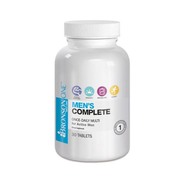 قرص مولتی ویتامین منز کامپلیت برونسون 30 عدد - Bronson Mens Complete Multi Vitamin 30 tabs