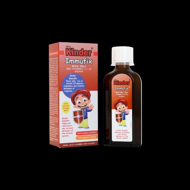 شربت ایموفیکس فیشر کیندر 150 میلی لیتر - Fisher Kinder Immufix Syrup 150 ml