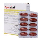 کپسول کار دیوفیت پلاس امگا و کیوتن آپوویتال 30 عدد - Apovital Cardio Fit Plus Omega And Q10 30 Caps