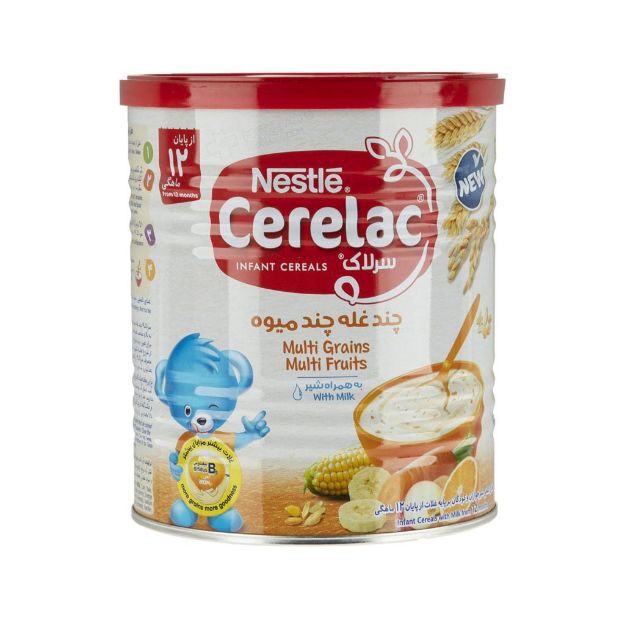 سرلاک چند غله چند میوه به همراه شیر نستله از 12 ماهگی 400 گرم - Nestle Cerelac Multi Grains Multi Fruits With Milk 400 g