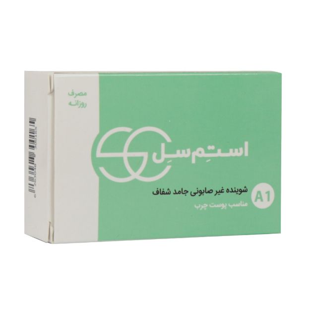 پن شفاف استم سل مناسب پوست چرب 100 گرم - Stem Cell Oily And Acne Prone Syndet Bar 100 g