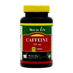 قرص کافئین 200 میلی گرم نورم لایف 60 عدد - Norm Life Caffeine 200 Mg 60 Tabs