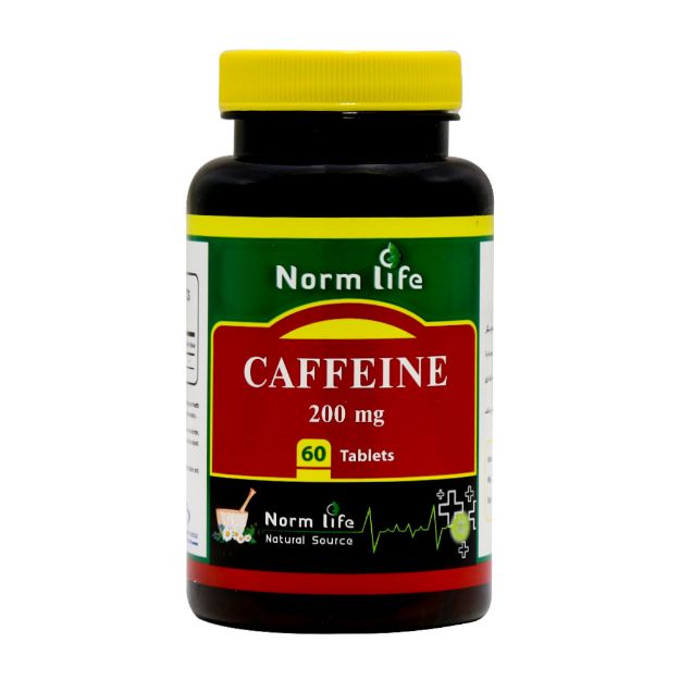 قرص کافئین 200 میلی گرم نورم لایف 60 عدد - Norm Life Caffeine 200 Mg 60 Tabs