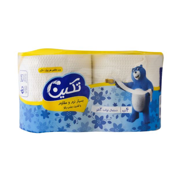 دستمال لوله ای بسیار نرم 4 لایه تکین - Takin Ultra Soft Toilet Tissues