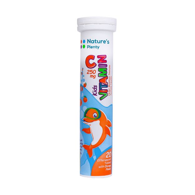 قرص جوشان ویتامین C 250 میلی گرم کودکان نیچرز پلنتی 20 عدد - Natures Plenty Vitamin C Kids 20 Effervescent Tabs