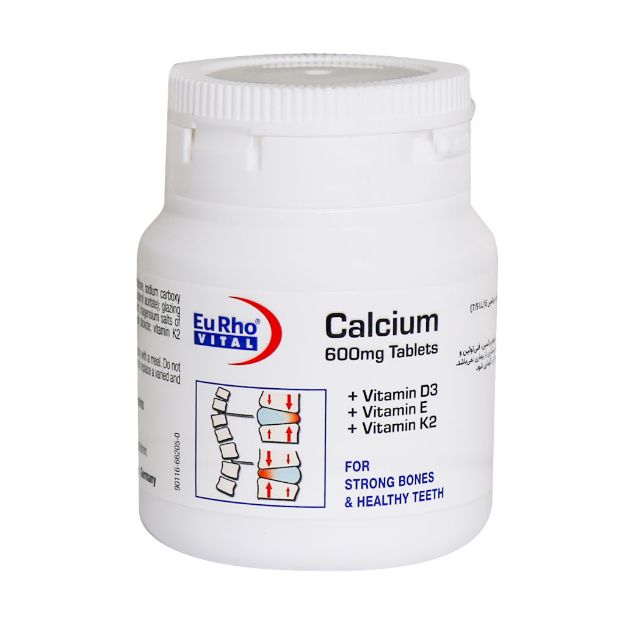 قرص کلسیم و ویتامین D3 یوروویتال - EurhoVital Calcium 600 mg and Vitamin D3 tabs