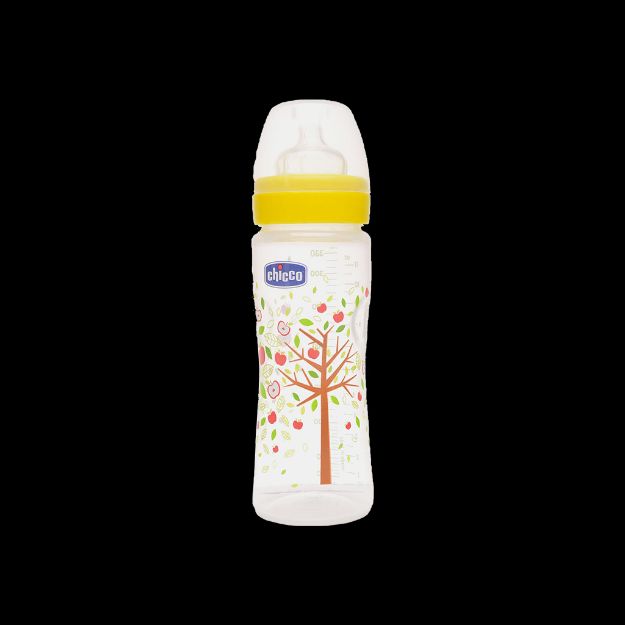 شیشه شیر ول بیینگ ۴+ چیکو مناسب نوزادان بالای ۴ ماه - CHICCO Well being feeding bottle fast flow Code 70770