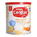 سرلاک گندم و میوه به همراه شیر نستله مناسب کودکان از پایان 8 ماهگی ۴۰۰ گرم - Nestle Cerelac Wheat And Fruit With Milk 400 g