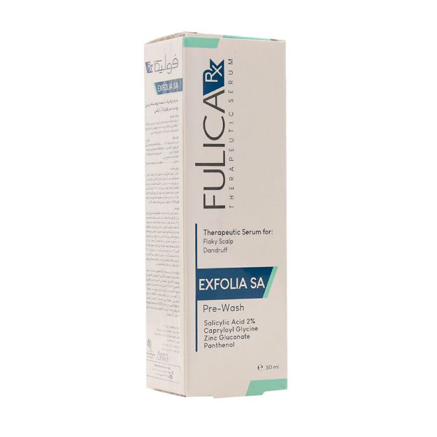 سرم رفع پوسته ریزی سر اکسفولیا اس ای فولیکا آر ایکس 50 میلی لیتر - Fulica Rx Exfolia Sa Flaky Scalp Dandruff Serum 200 Ml